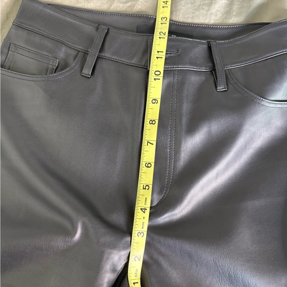 Joe's Jeans Black Faux Leather Pants Size 28 NWT Wide Leg Baddie Y2K High Waist - Picture 9 of 9